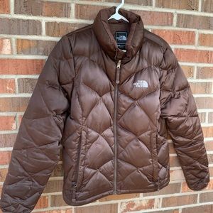 Brown North Face Puffer Jacket